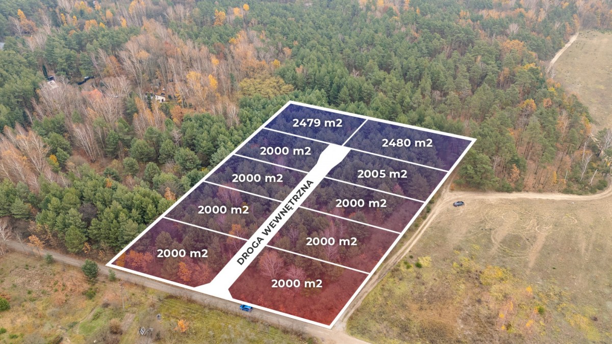 10 działek budowlanych blisko do Warszawy 32 km