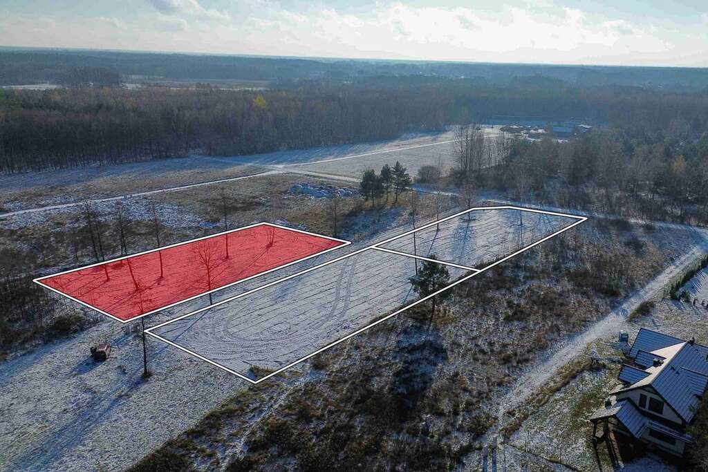 Dziaka 1720m2 Tomaszew, WZ, skrzynka energetyczna