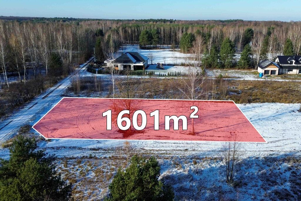 Dziaka 1601m2 z WZ Tomaszew, skrzynka energetyczna
