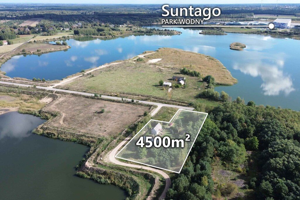 Teren 4500m2 otoczona wodą Wręcza