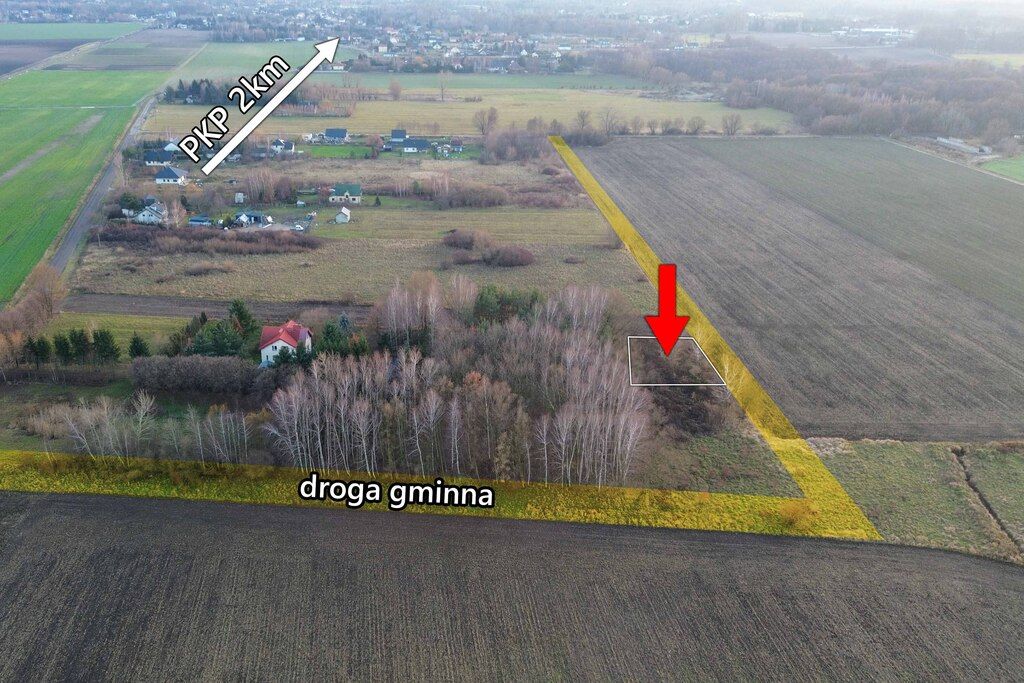 Działka 924 m2 z dala od sąsiadów, Jaktorów