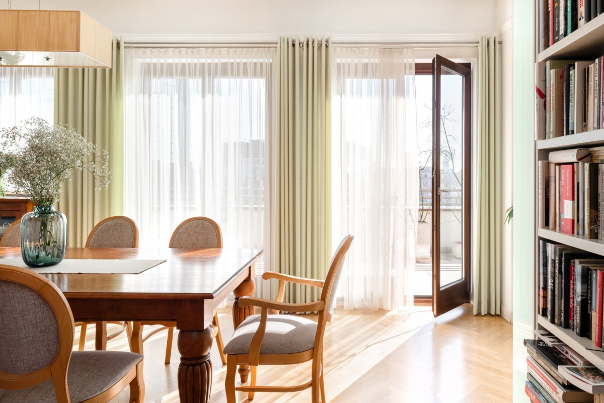 Apartament z dużym tarasem i panoramą miasta