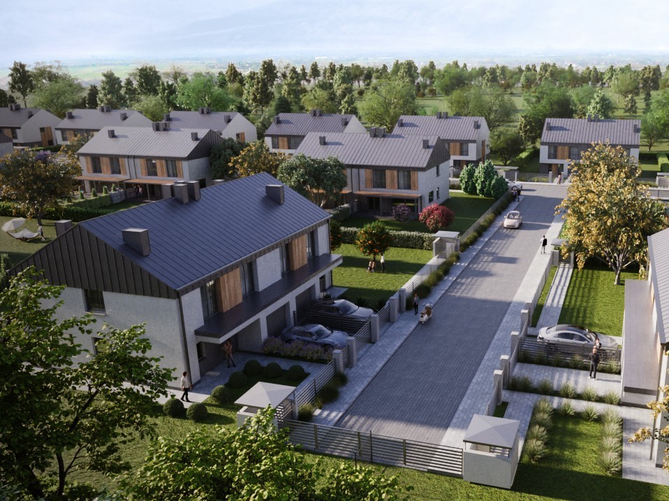 Nowoczesne bliźniaki 136 m2 / Kajetany / Nadarzyn