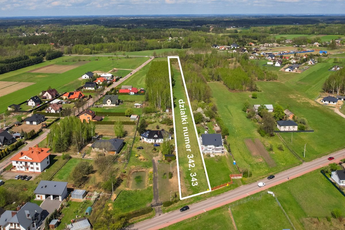 Dwie działki, warunki zabudowy; 40 km od Warszawy