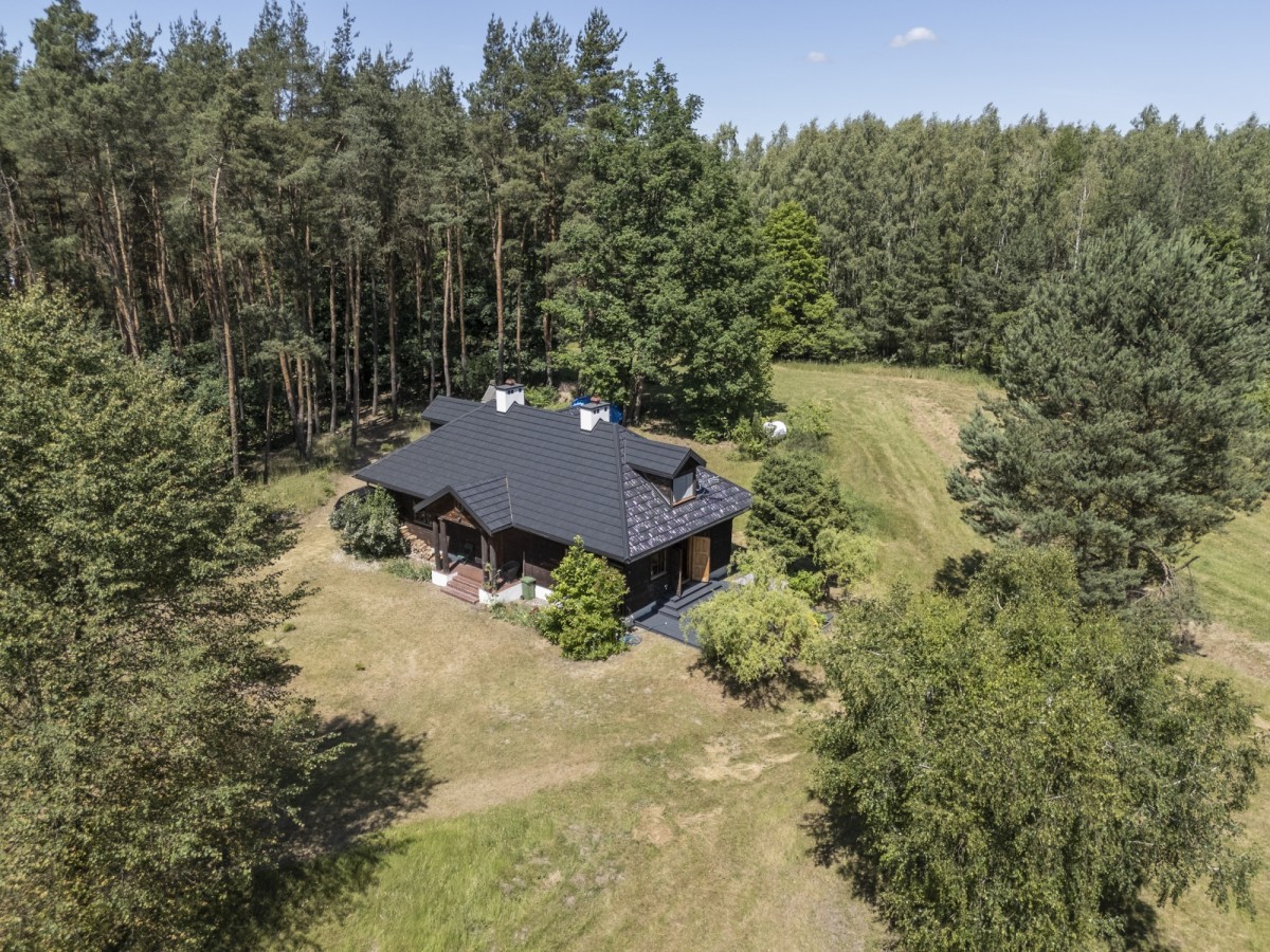 TOP działka otoczona lasem z całorocznym domem