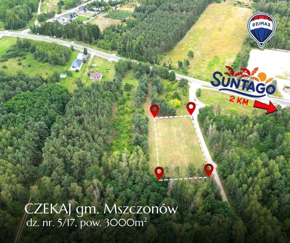 Działka budowlana 3000m2 l Czekaj l park SUNTAGO
