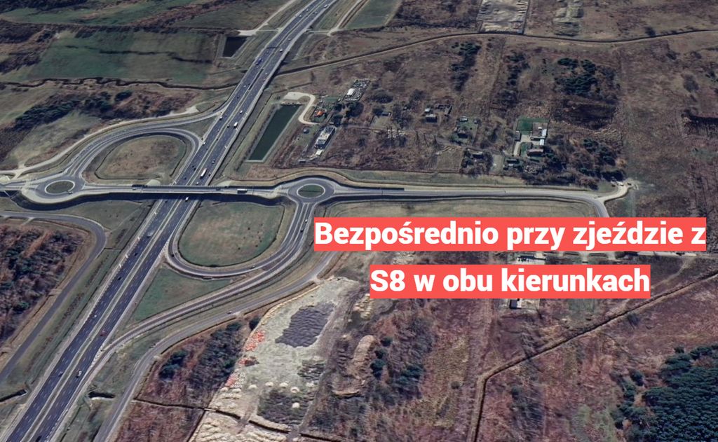 Przemysłowo-usługowa, przy zjeździe S8, asfalt!