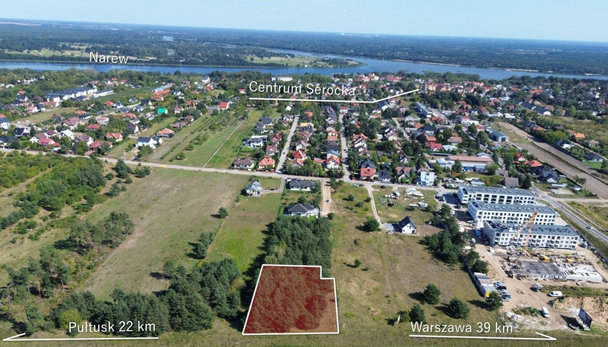 Działka budowlana w Serocku w dobrej cenie