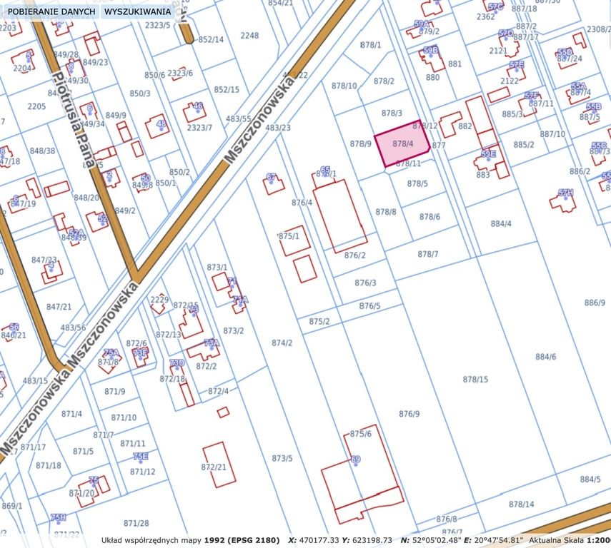 Działka budowlana Nadarzyn (nr dz. 878/4)