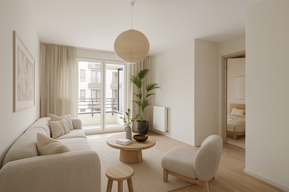 Słoneczne mieszkanie w inwestycji Złota Praga