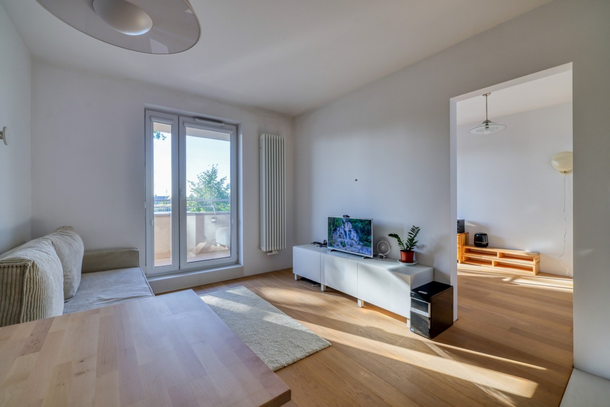 Widok na staw w willowej okolicy