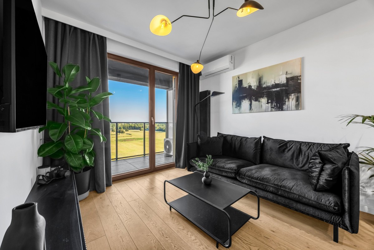 Ostatnie piętro,  widok na tor wyścigów konnych .