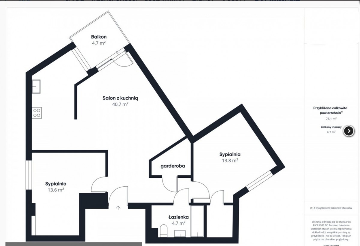 3 POKOJE, 87m2, Do wprowadzenia