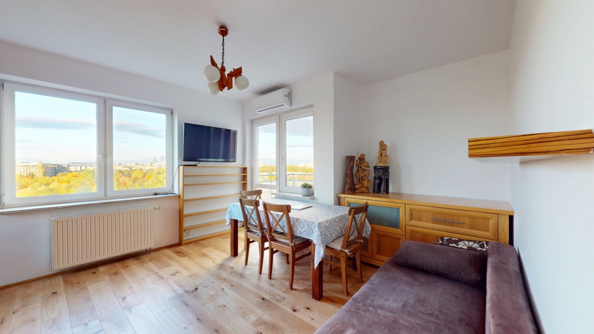 Szczęśliwice – 2 pokoje, balkon, garaż i park