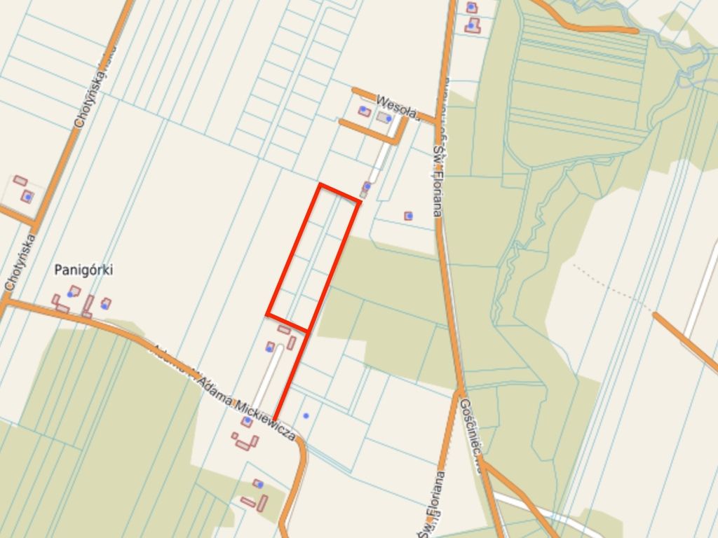 8 działek pod osiedle domów pod Garwolinem