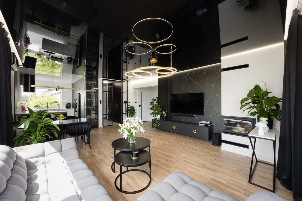 Nowoczesny dom parterowy/2 garaż/ogródek z tarasem