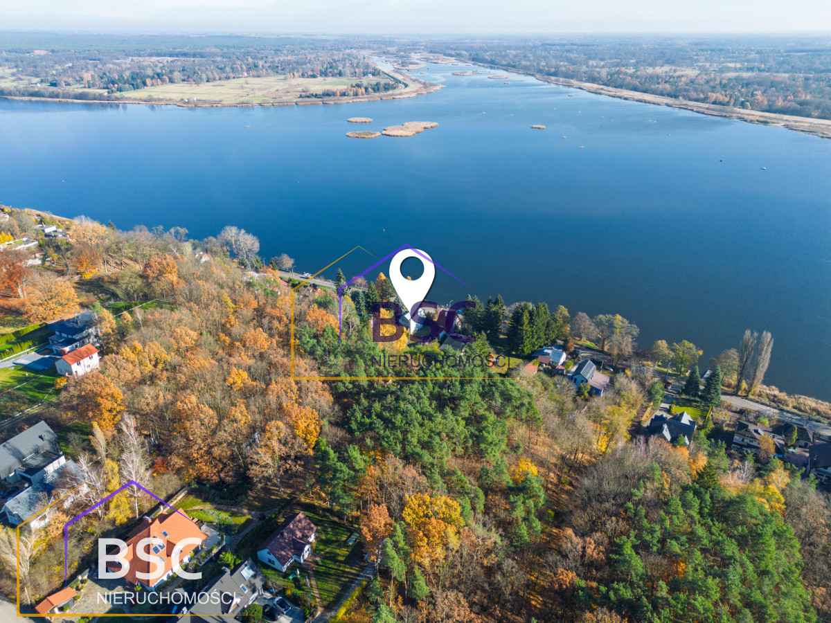 Bajkowy widok na jezioro w 1 linii brzegowej