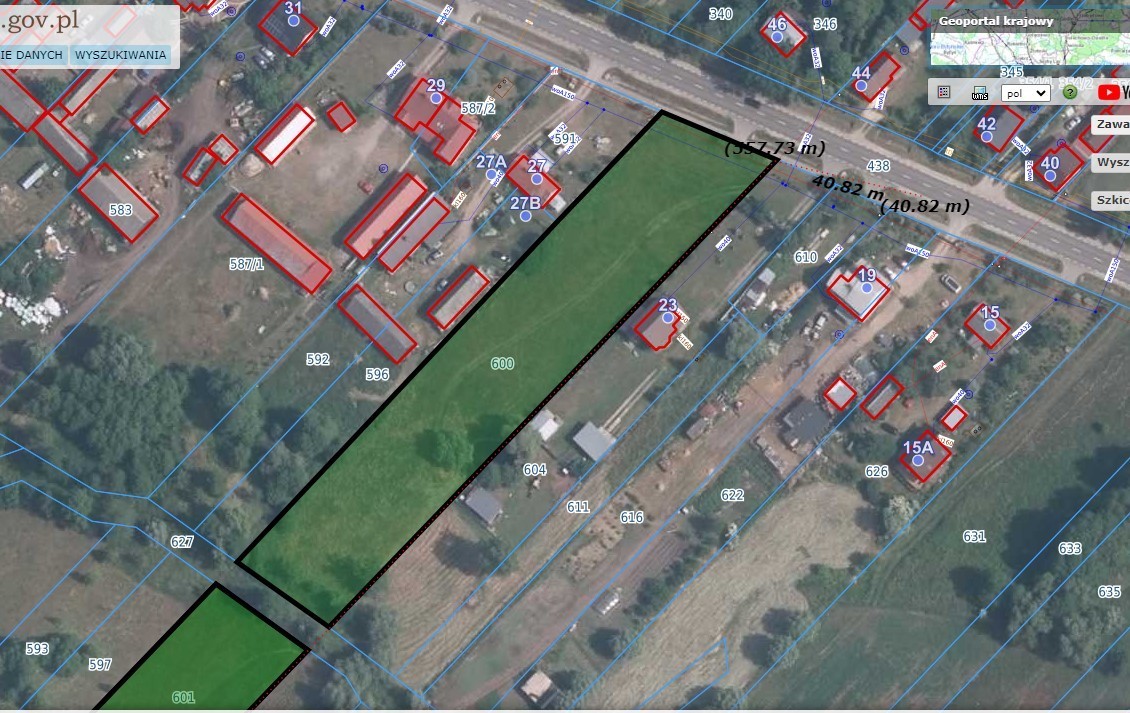 Działka siedliskowo – rolna