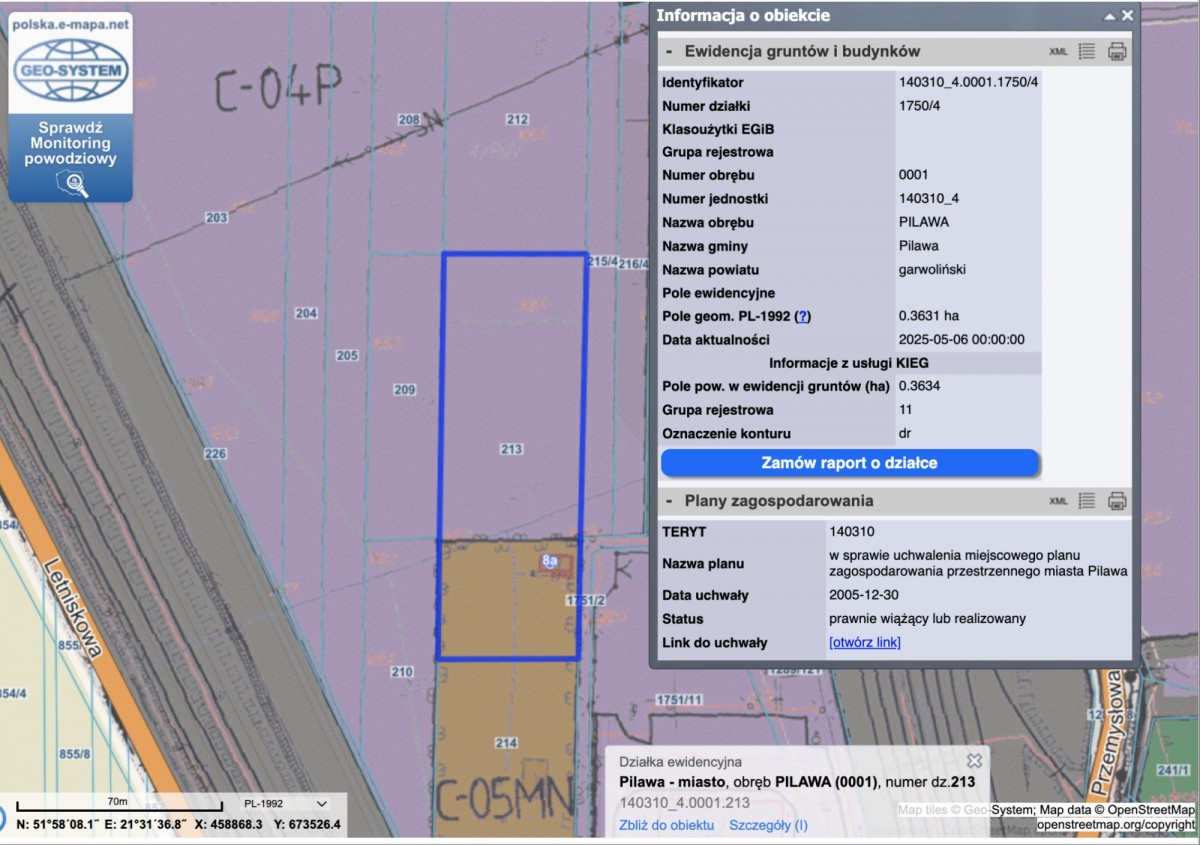Grunt usługowo-mieszkaniowy blisko S17 i kolej