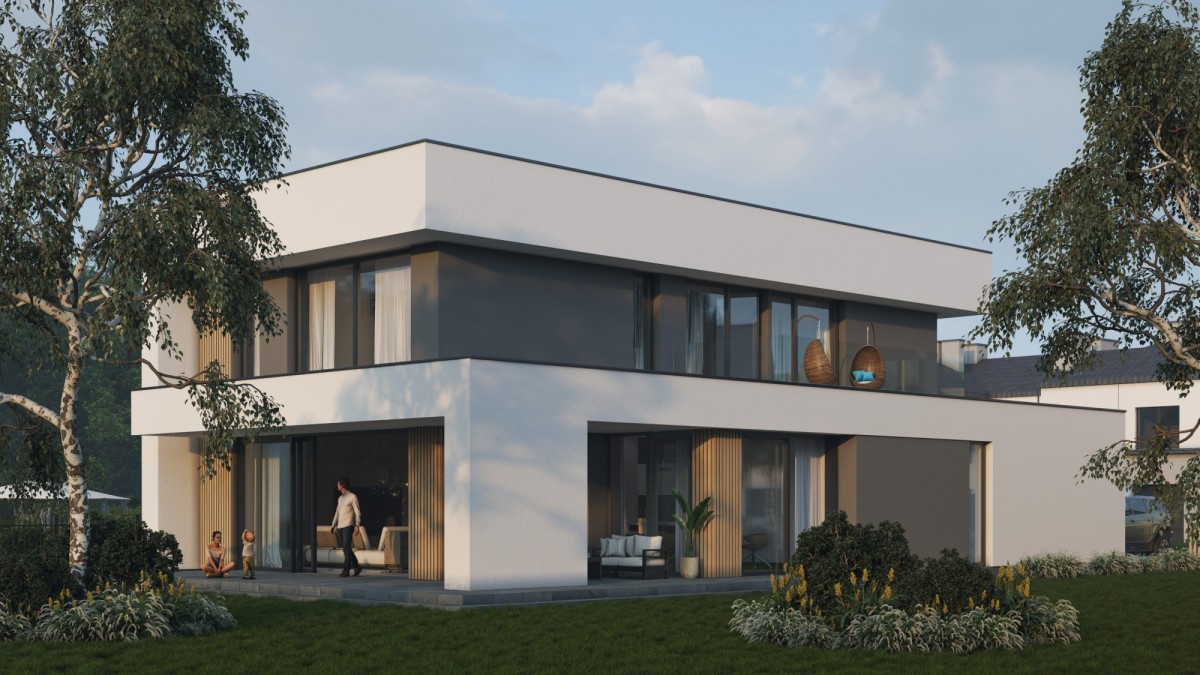 Dom wolnostojący na osiedlu z basenem