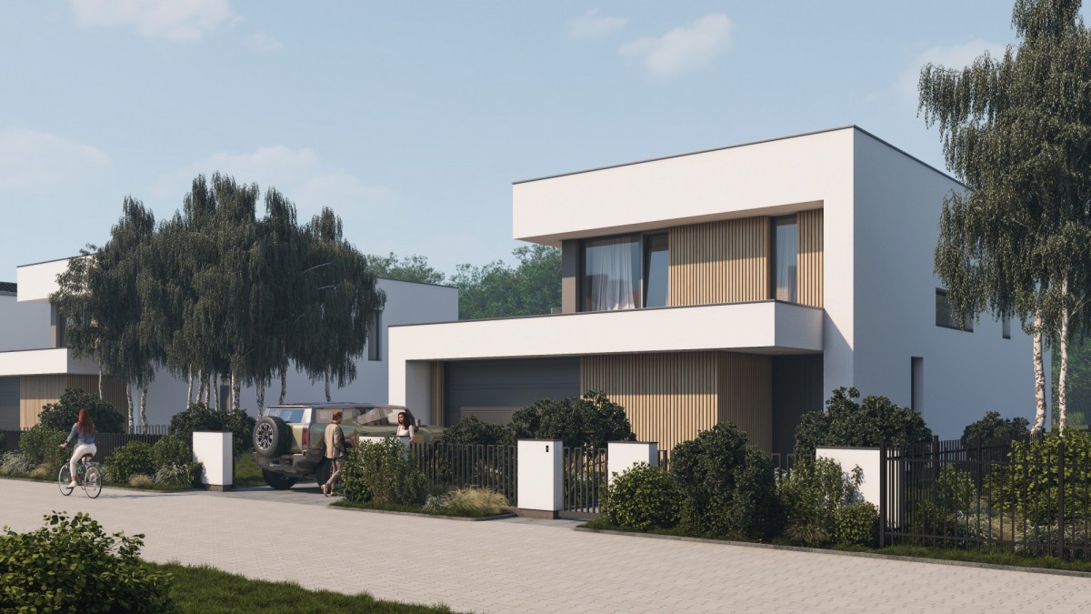 Dom wolnostojący na osiedlu z basenem