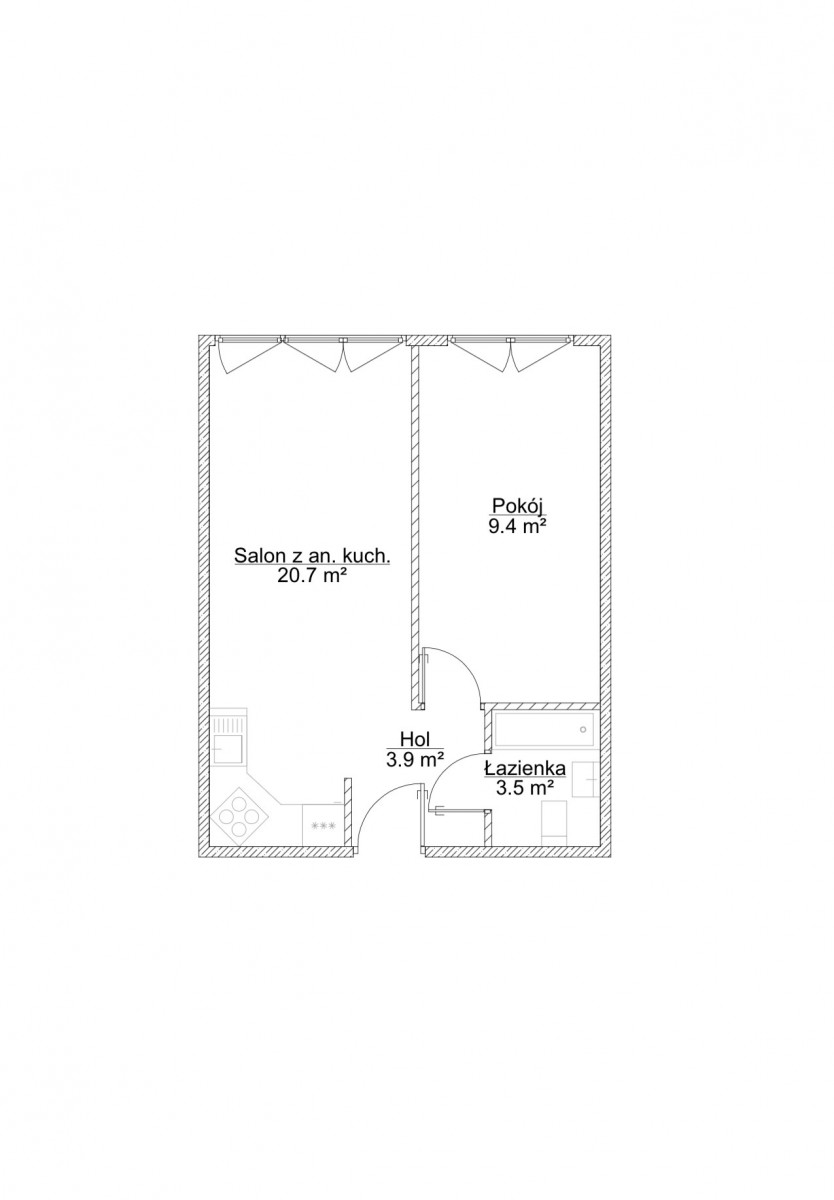 Dwupokojowe mieszkanie przy metrze ONZ | Wola