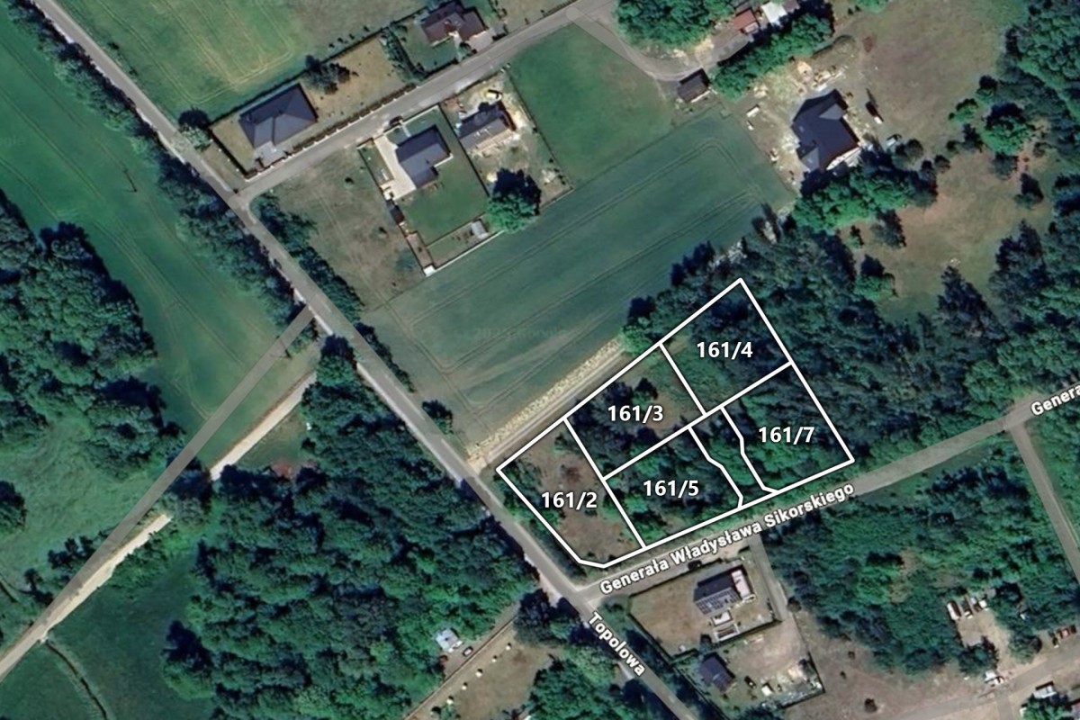 Działka budowlana 1018m2, Grądy k. Żyrardowa