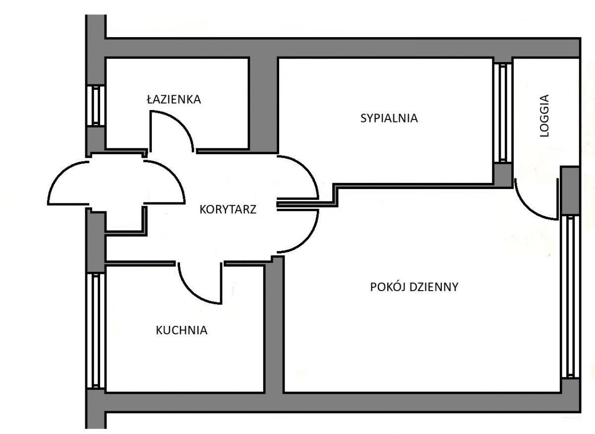 Dwupokojowe mieszkanie w otoczeniu zieleni!