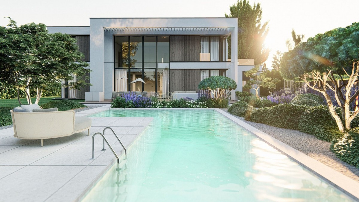 Willa wolnostojąca | Nowoczesne osiedle