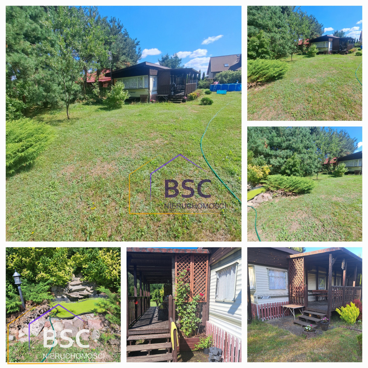 Działka z domkiem w spokojnej okolicy