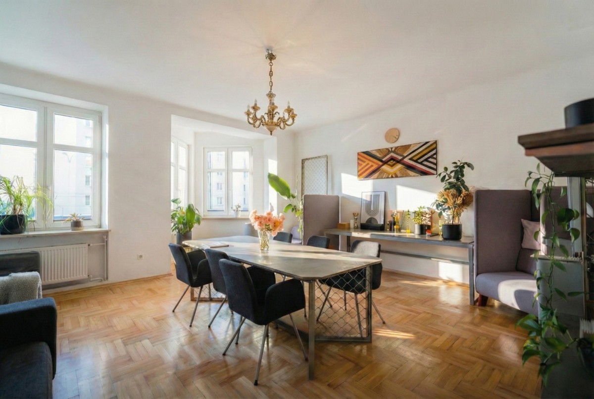 Przestronne 5-pokojowe mieszkanie 146,84 m² Ochota