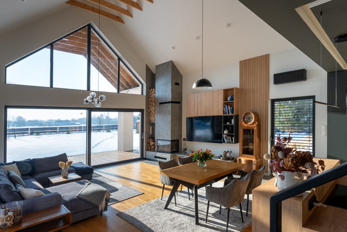 Dom marzeń przy Kampinosie nowoczesna technologia