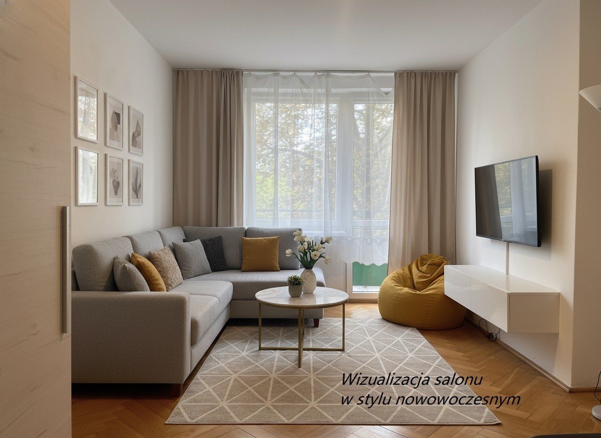 Dwupokojowe mieszkanie z osobną kuchnią Centrum