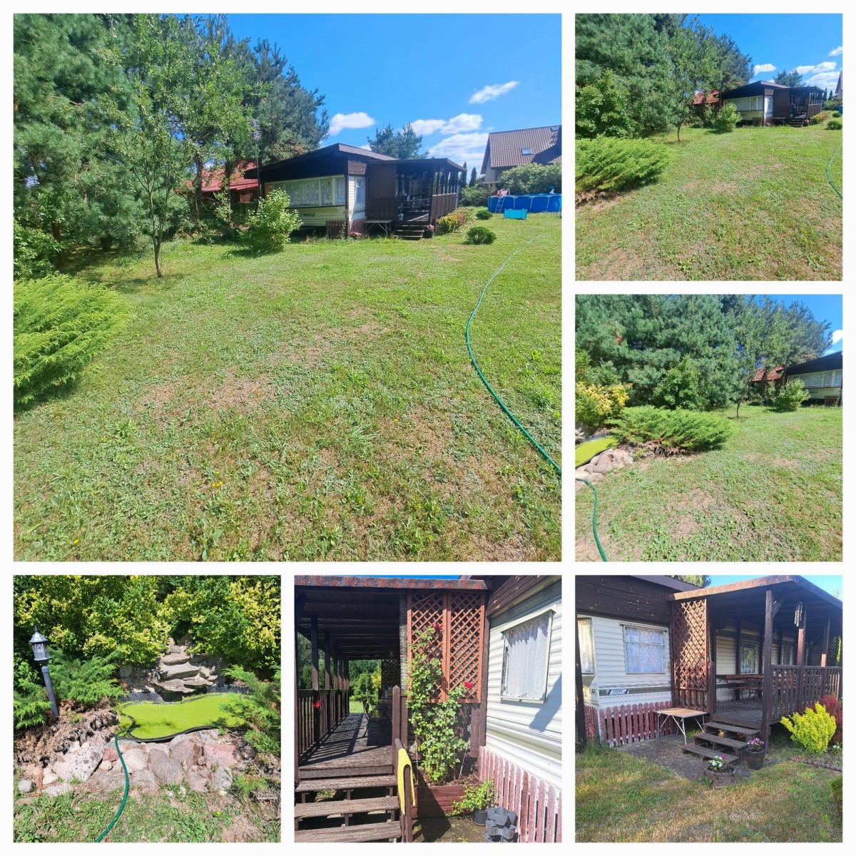 Działka z domkiem w spokojnej okolicy