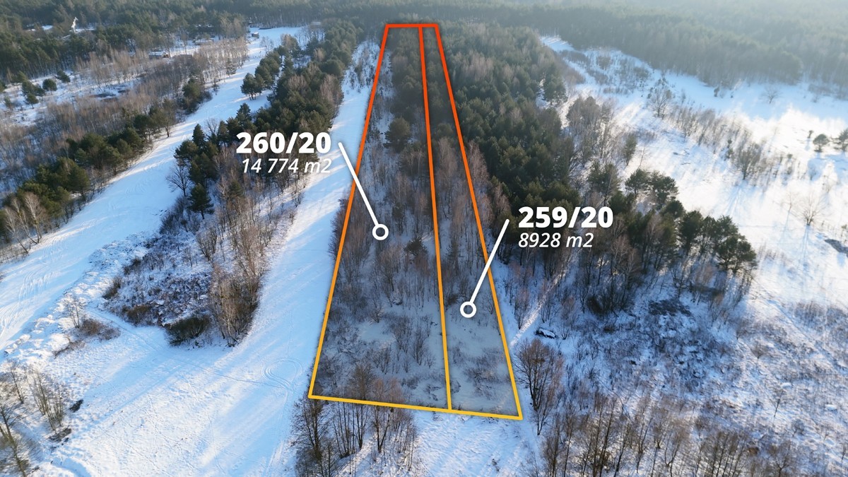 Działka rolno-leśna na sprzedaż, 2,3766 ha, Mariew
