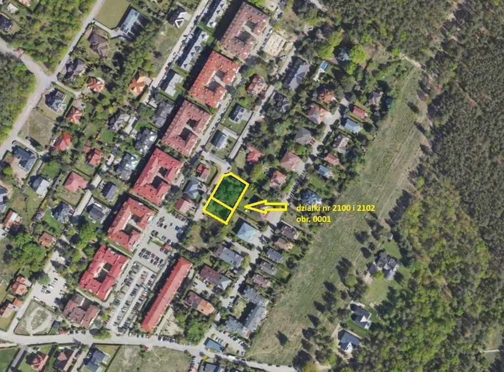 Jabłonna – działka budowlana przy lesie