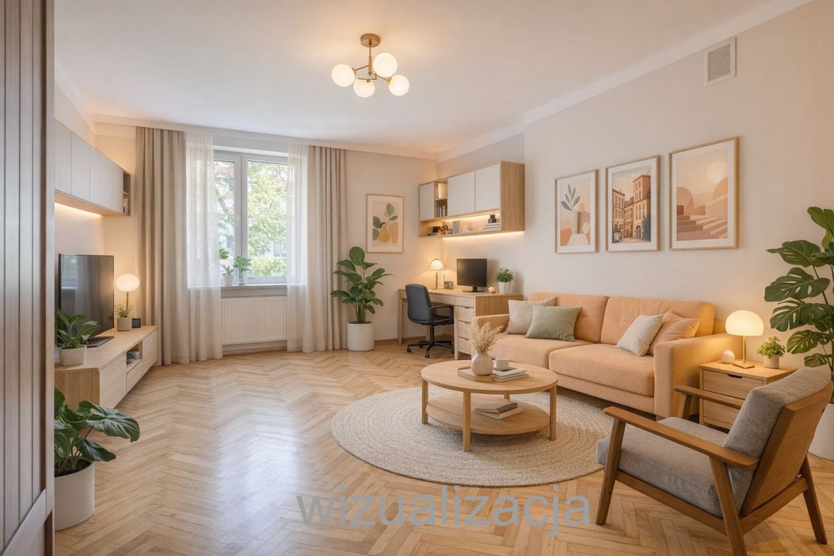 1 pok mieszkanie w kamienicy na Racławickiej