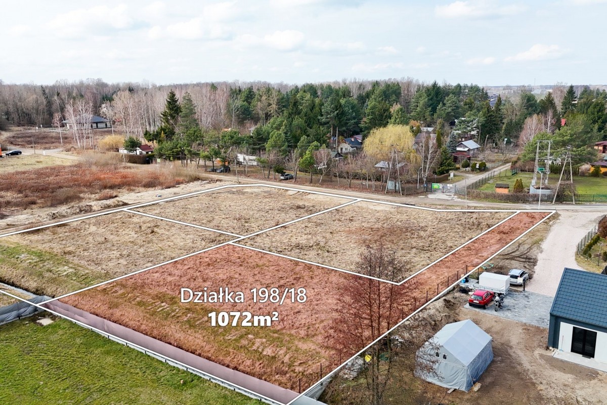 Kajetany | 1072 m² | MPZP – zabudowa bliźniacza