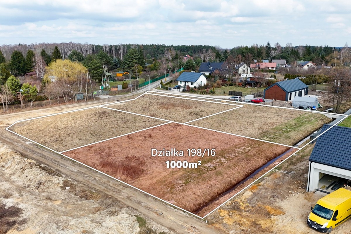 Kajetany | 1000 m² | MPZP – zabudowa bliźniacza