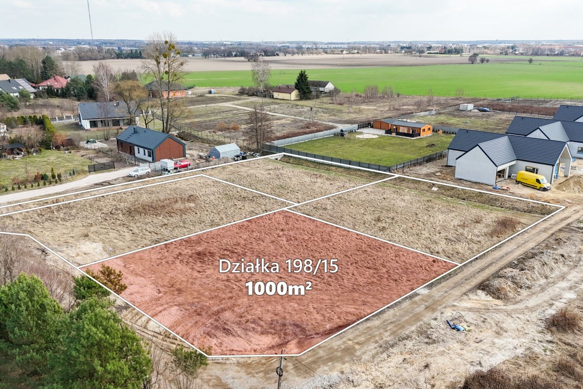 Kajetany | 1000 m² | MPZP – zabudowa bliźniacza