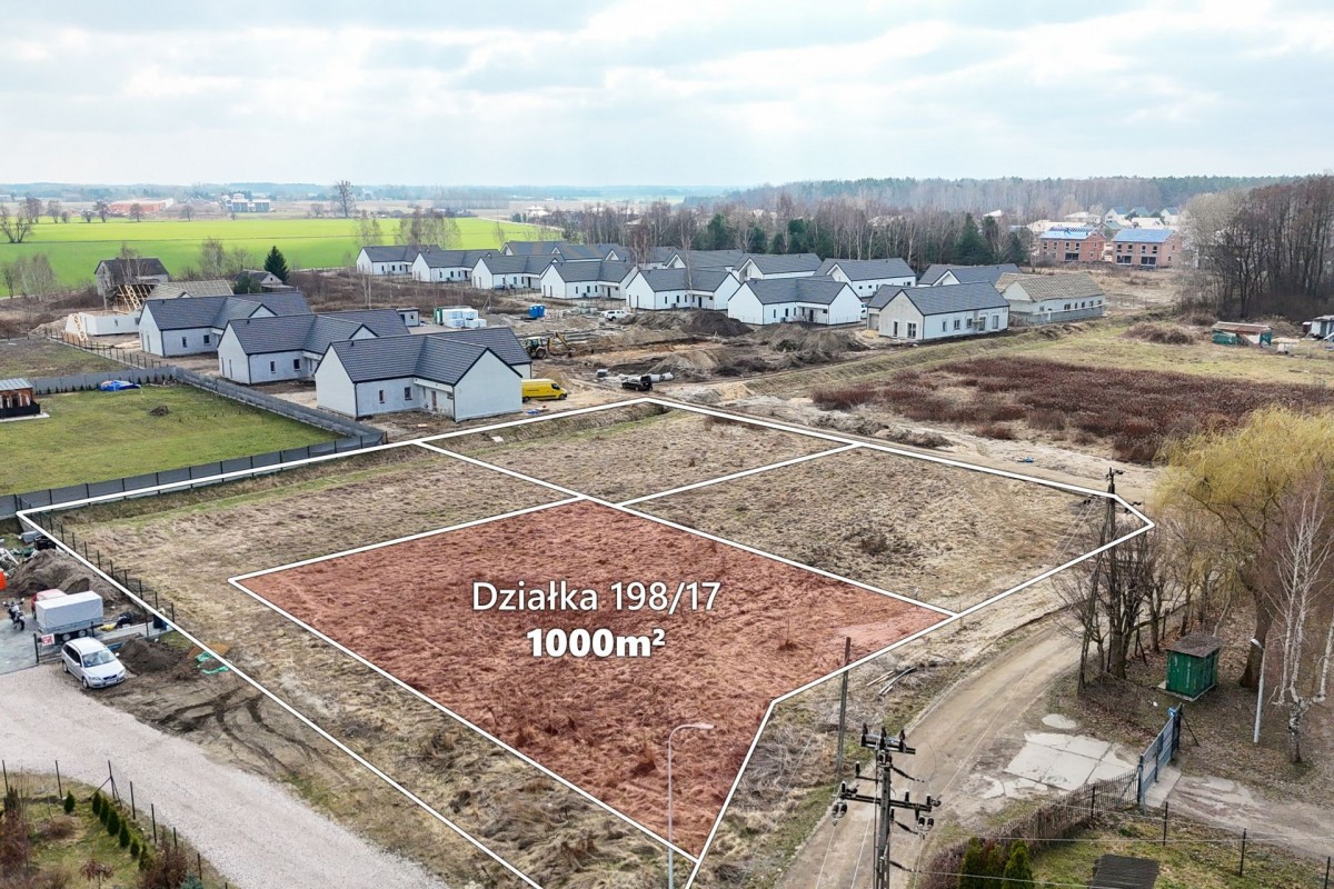 Kajetany | 1000 m² | MPZP – zabudowa bliźniacza