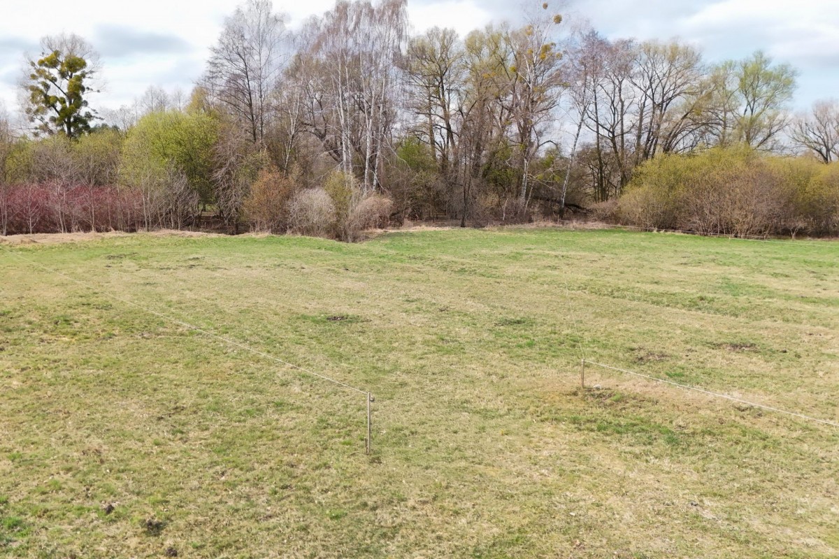 Działka budowla z WZ nad rzeką,1391m2 Budy Zosine