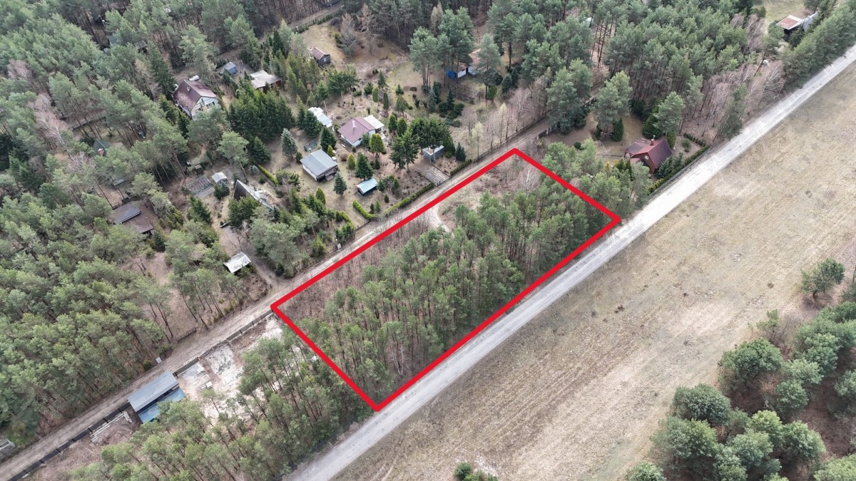 Piękna działka leśna pod budowę domu