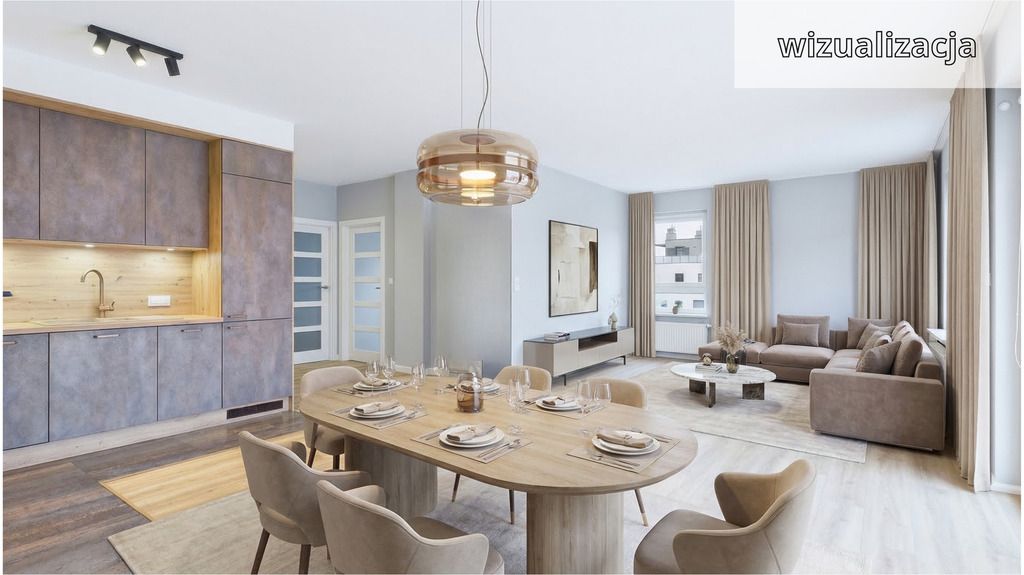 Duży salon 40 m², 2 sypialnie, balkon, 2 x garaż