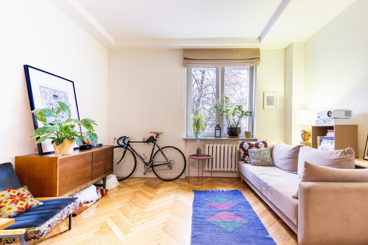 2 pok. | wysokie sufity | kamienica | Saska Kępa