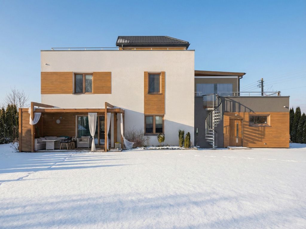 Płaski dach  Pompa ciepła  Fotowoltaika  Zawady