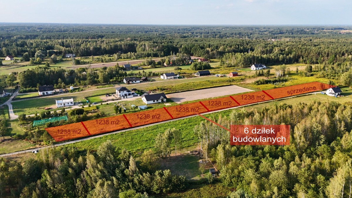 Działki budowlane | 1238 m2 | las