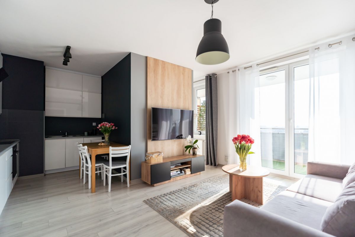 Rozkładowe mieszkanie z widokiem na Warszawę