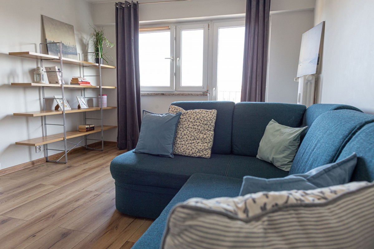 Bardzo funkcjonalne, widna duża kuchnia!