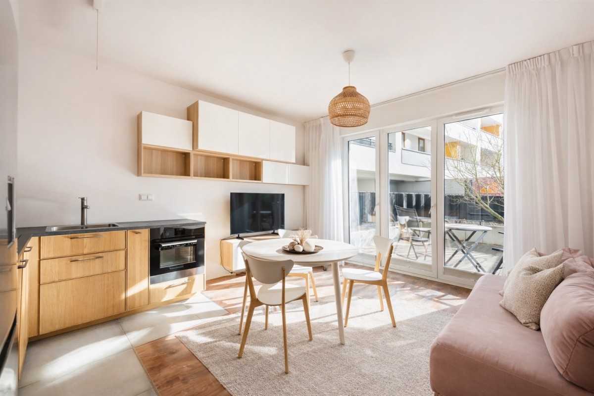 Dwupokojowy apartament z tarasem – Żoliborz